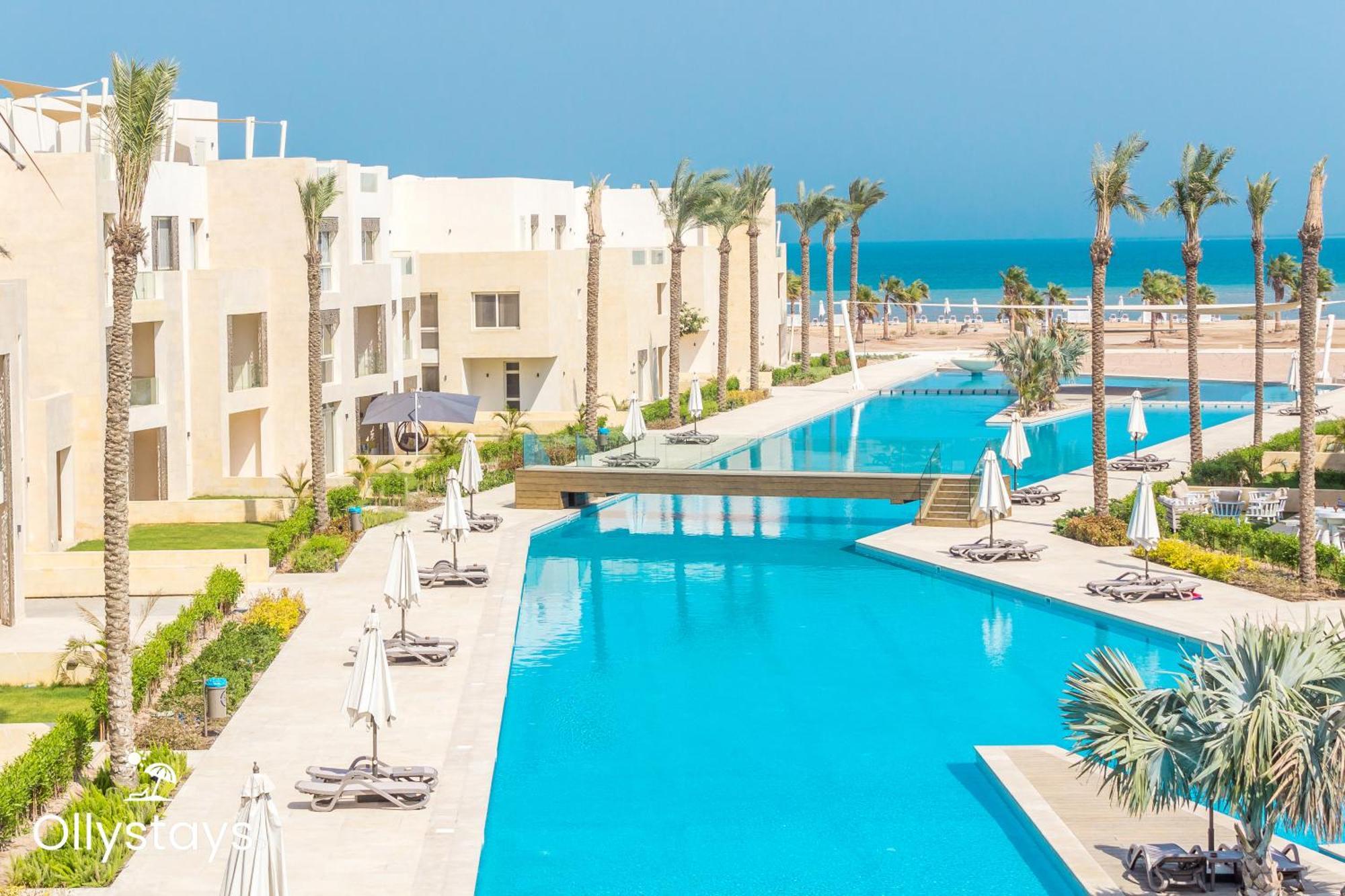 Ollystays Mangroovy Seaview 1Br Beach And Pool Free Access Hurghada Exterior photo
